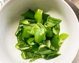 肉無七味甘味噌味白菜ズッキーニ回鍋肉風作り方3写真