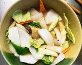 肉無七味甘味噌味白菜ズッキーニ回鍋肉風作り方14写真
