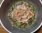 ヨウサマの減塩カニカマ&もずく酢豆腐のせ作り方2写真