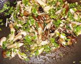 舞茸とセロリ葉のパスタ作り方4写真