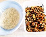 ひじき煮リメイク中華風おこわ作り方1写真
