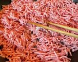 豚肉のそぼろ餡掛け冷うどん作り方1写真