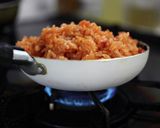 100円フライパンで巻かないオムライス作り方7写真