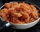100円フライパンで巻かないオムライス作り方6写真