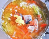 鯖缶と野菜の味噌汁 と 〆うどん作り方5写真