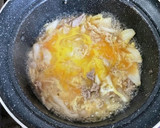 簡単！豚こま肉と白菜の卵とじ丼♬作り方5写真