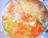 鯖缶と野菜の味噌汁 と 〆うどん作り方6写真