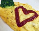 作り置きチキンライスでオムライス作り方8写真
