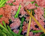 ニラと挽き肉の炒め物作り方3写真