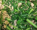 ニラと挽き肉の炒め物作り方5写真
