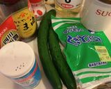 茎わかめとキュウリの酢の物作り方1写真