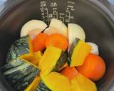 離乳食★炊飯器でカボチャのポタージュ作り方1写真