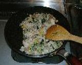 ちょっと変わったひき肉チャーハン作り方3写真