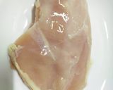 ヘルシー鶏むね肉濃厚ゴマだれバンバンジー作り方1写真