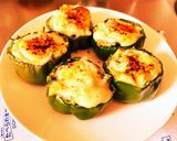 ほうれん草グラタン in 焼ピーマン作り方6写真