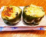 ほうれん草グラタン in 焼ピーマン作り方7写真
