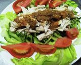 ヘルシー鶏むね肉濃厚ゴマだれバンバンジー作り方6写真