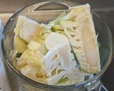 3ステップで超簡単。紅生姜もんじゃ焼作り方1写真