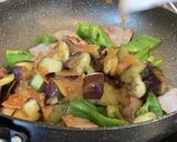 こってり♡豚バラとなすの甘辛味噌炒め作り方6写真