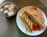 休日の朝飯ホットサンド作り方11写真