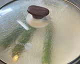 簡単#ハムエッグに焼きアスパラ作り方1写真