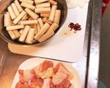 電気圧力鍋で作る鶏ごぼう大根のピリ辛煮作り方1写真