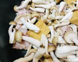 厚揚げ&キノコの豚肉ゴーヤーチャンプルー作り方1写真
