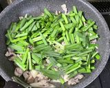 エリンギ入りのニラ豚卵炒め♬作り方5写真