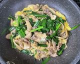 エリンギ入りのニラ豚卵炒め♬作り方7写真