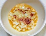 梅干しと芋焼酎による煮豚のネギソースがけ作り方3写真