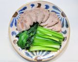 梅干しと芋焼酎による煮豚のネギソースがけ作り方11写真