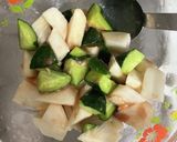 簡単 さわやか✨長芋ときゅうりの梅肉和え作り方3写真