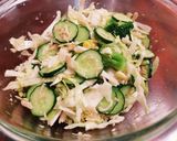 給食のキャベツのサラダ作り方3写真