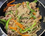 野菜たっぷり白滝チャプチェ作り方7写真
