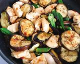 さっぱり♡鶏胸肉と茄子の梅かつお照り焼き作り方6写真