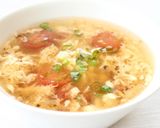 サッと作れる【トマトと卵の中華スープ】作り方4写真
