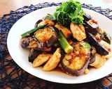 さっぱり♡鶏胸肉と茄子の梅かつお照り焼き作り方8写真