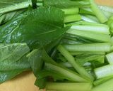 ササッと、小松菜と豆腐のポン酢炒め作り方1写真