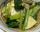 ササッと、小松菜と豆腐のポン酢炒め作り方4写真