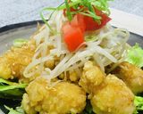 もやしでカサ増し!生姜香る油淋鶏作り方5写真