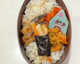 令和四年六月六日　鮭ソテーのっけ弁作り方3写真