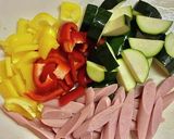 彩り・パプリカとズッキーニのポテトサラダ作り方1写真