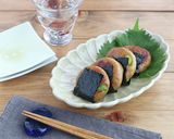 枝豆入りじゃがいももちの甘辛いそべ焼き作り方6写真