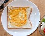 お家カフェ盛り付け案❁プレート無トースト作り方1写真