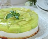 メロンinメロンワインのレアチーズケーキ作り方37写真