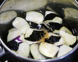 簡単！茄子のお味噌汁　ごま風味作り方3写真