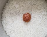 夏のご飯、お弁当に梅ご飯作り方1写真
