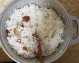 夏のご飯、お弁当に梅ご飯作り方4写真