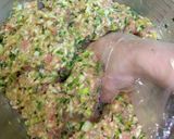 米粉の皮で野菜たっぷり餃子作り方5写真