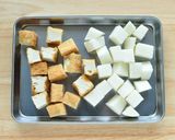 おうち居酒屋。厚揚げと山芋のコロコロ焼き作り方1写真